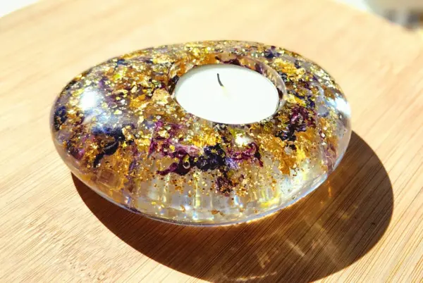 Tealight Holder | Resin Candle Holder | Unique Candle Holder | Home Decor | Wedding Gift |Handmade Gifts | Resin Art | Dried Flower Tealight