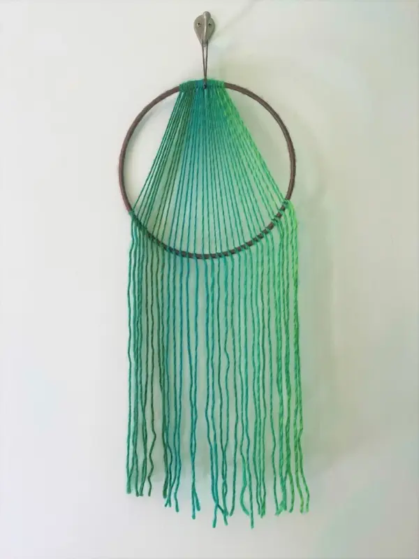 Green ombre wall hanging, college, dorm, apartment, house, home, wall art, wall hanging, nature, beach, boho, earth, gift, modern, macrame